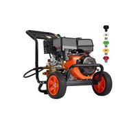 SucceBuy Nettoyeur haute pression à gaz, 4400 PSI, 15 l/min, 2,6 GPM, pompe en cuivre, set de 5 buses