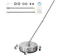 SucceBuy Nettoyeur haute pression de surface 14", 4000 PSI maxi, 4 roues, 2 tiges rallongées