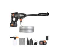 SucceBuy Nettoyeur Haute Pression sans fil sur batterie 21V 580PSI avec buse 6 en 1