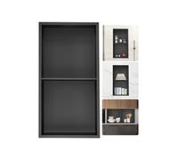 SucceBuy Niche de Douche Encastrée 33,02x63,5cm Murale Double Etagère Acier Inoxydable