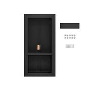 SucceBuy Niche De Douche Encastrée 81,28x40,64x10cm Plastique en XPS Coins Carrés