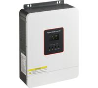 SucceBuy Onduleur hybride 3000W, 24V DC vers 230V AC, avec régulateur de charge solaire MPPT 80A intégré, compatible avec les batteries plomb-acide et lithium, adapté aux zones résidentielles, aux cam