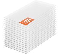 SucceBuy Pack de 15 plaques de serre en polycarbonate, 2' x 4' x 0,24'', imperméables, protégées contre les UV, résistantes aux chocs, pour le jardinage