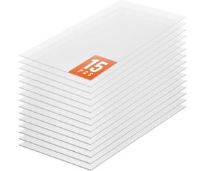 SucceBuy Pack de 15 plaques de serre en polycarbonate, 2' x 4' x 0,24'', imperméables, protégées contre les UV, résistantes aux chocs, pour le jardinage