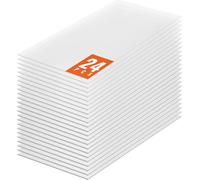 SucceBuy Pack de 24 plaques de serre en polycarbonate, 2' x 4' x 0,16'', imperméables et protégées contre les UV, plaques de toiture ondulées en plastique, abri transparent résistant aux chocs pour la