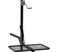 SucceBuy Palan à gibier avec attelage de remorque et plate-forme de système de levage, capacité de charge de 136 kg, treuil de levage avec récepteur de 5,08 cm, arbre de pivotement à 360 degrés et des