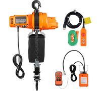 SucceBuy Palan électrique à chaîne, capacité de levage de 2200 lbs, hauteur de levage de 20 ft, vitesse de 6,9 ft/min, 230 V, pont roulant monophasé avec chaîne