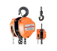 SucceBuy Palan Manuel à Chaîne 13x15x15,5cm Force de Traction à Pleine Charge 340N