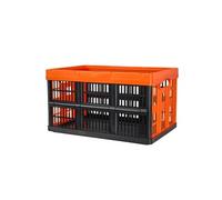SucceBuy Panier de Rangement Plastique Pliable 3PCS 52,5x35,5x30cm Capacité D'1 Panier 45L