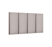 SucceBuy Panneau Acoustique Mural Autocollant Lot de 4 Pour Home Cinéma Couleur Camel