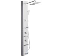 SucceBuy Panneau de douche système de tour en acier inoxydable avec pomme de douche à effet pluie et buses de massage