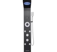 SucceBuy Panneau de douche tour acier inoxydable avec pommeau de pluie et buses de massage 1345mm