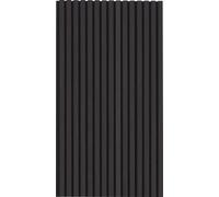 SucceBuy Panneaux acoustiques à lamelles de bois, 23,6 x 47,2 pouces, MDF pourReproduction moderne, réduction du bruit, chêne noir