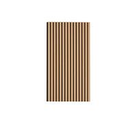 SucceBuy Panneaux acoustiques en lamelles de bois, 23,6 x 47,2 pouces, décoration murale intérieure moderne, réduction du bruit, chêne clair