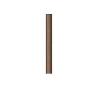 SucceBuy Panneaux acoustiques en lamelles de bois, 20,1 x 249,6 cm, panneau mural en bois synthétique MDF pour intérieur moderne, réduction du bruit, noyer