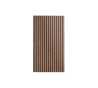 SucceBuy Panneaux acoustiques en lamelles de bois, 23,6 x 47,2 pouces, panneaux muraux en bois synthétique MDF pour la réduction du bruit et l'aménagement élégant, noyer