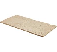 SucceBuy Panneaux muraux 3D, pack de 4, 48 x 24 pouces, aspect pierre PU, 32 pieds carrés d'opacité, jaune pierre