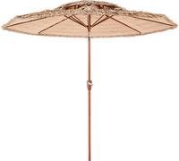 SucceBuy Parasol en paille Hawaii double couche 2,75m pour la plage et le marché