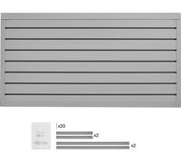 SucceBuy Paroi à outils 1225x645x20mm PVC Gris pour garage, supporte jusqu'à 136kg