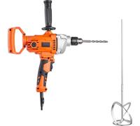 SucceBuy Perceuse électrique 15,89 mm avec fonction de mélange, 850 tr/min, 3,2 A, poignée en D, outil polyvalent pour le perçage et le mélange de mandrin et de ciment