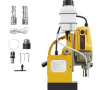 SucceBuy Perceuse magnétique-1200W, 2810 lbf presse à percer Mag, 1,6 in perçage, jaune