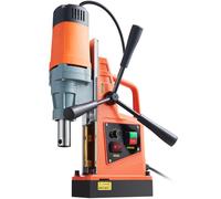 SucceBuy Perceuse magnétique 1300/1550W, perceuse électrique portable, vitesse variable 0-500 tr/min pour surfaces métalliques NoDrill 40mm 1300W