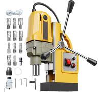 SucceBuy Perceuse magnétique-1400W, 2810 lbf Mag Perceuse à pression, 1,6 in Bohring, 11 Bits