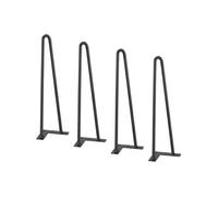 SucceBuy Pied de Table Capacité 227kg Avec Vis et Patins Protecteurs Pour Maison Bureau