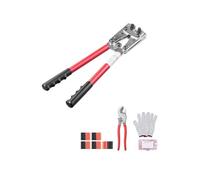 SucceBuy Pince à Sertir 39,5x12x3,5cm AWG10-1/0 Avec Coupe-Câble 6 Tailles Sertissage