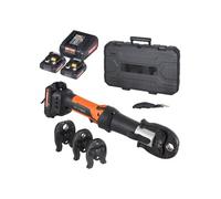 Outil à sertir et kit de batterie SucceBuy, outil de sertissage électrique pour tubes avec mâchoires M15, M22, M28, 2 batteries 20 V 2,0 Ah, chargeur rapide, sac de transport