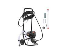SucceBuy Stand Pulvérisateur de peinture airless, 750 W 3000 PSI pulvérisateur électrique à haute efficacité avec chariot, peinture fine et uniforme pour l'intérieur et l'extérieur des maisons, meuble