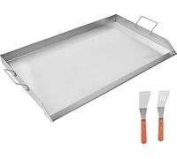 SucceBuy Plaque de cuisson plate en acier inoxydable pour BBQ, Dimensions : 910x525mm