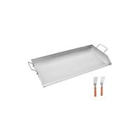 SucceBuy Plaque de Cuisson Surface de Cuisso 80,9x37cm Portable Avec Poignée Acier Inox