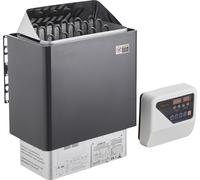 SucceBuy Poêle de sauna, 8 kW, 400 V 3N Chauffage de sauna portable pour l'intérieur et l'extérieur avec minuterie de 3 heures,numérique pour des pièces de 8 à 12 m³, convient pour la maison et l'util