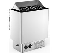 SucceBuy Poêle de sauna électrique 9KW 380V-415V Poêle de sauna humide et sec en acier inoxydable avec unité deintégrée