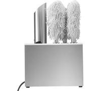 SucceBuy Polisseur de verre à vin, polisseuse de verre électrique avec 5 brosses, 330 tasses/heure, polisseur professionnel pour champagne, bière, chopes