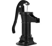 SucceBuy Pompe à balancier antique de style vintage, hauteur de refoulement de 7,6 m, pompe manuelle robuste en fonte, pompe de puits manuelle avec raccord NPT 1-1/4 pouce, idéale pour le jardin, l'ét