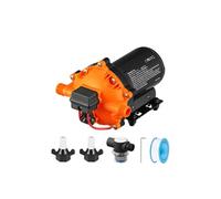 Pompe à membrane à eau SucceBuy 12 V CC, débit de 5,5 GPM, pression nominale de 70 PSI (réglable entre 40 et 100 PSI), pompe à pulvérisation auto-amorçante 1/2 pouce MNPT avec pressostat pour camping-