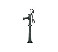 SucceBuy Pompe à balancier antique de style vintage, hauteur de refoulement de 6 m, pompe nostalgique en fonte avec socle surélevé, raccord NPT 1-1/4 pouce, pompe manuelle pour jardin, étang, cour et