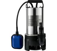 SucceBuy Pompe à eau submersible, 1100 W, 20000 l/h, avec 10 m de câble et interrupteur à flotteur automatique, portable en acier inoxydable pour eau propre/sale, vidange d'inondations, bassins de jar