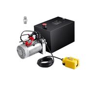 SucceBuy Pompe Hydraulique DC 55,7x20x22,8cm 12V 11L Débit D'Huile 3,44L/min Acier