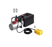 SucceBuy Pompe Hydraulique DC 6L Groupe Hydraulique Double Effet Débit D'Huile 3,44L/min