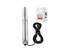 SucceBuy Pompe immergée pour puits profonds 1500 W - débit 9,8 m³/h, hauteur de refoulement 108 m, acier inoxydable - Solution efficace d'approvisionnement en eau