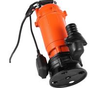 SucceBuy Pompe submersible 1500 watts, 21000 l/h, pompe robuste pour eaux sales en fonte avec interrupteur à flotteur automatique, hauteur de refoulement de 18 m, idéale pour le pompage des eaux sales