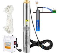 SucceBuy pompe Submersible pour puits profond pompe à eau en acier inoxydable 370W/550W/750W/1100W grande débit pompe à eau à tête haute