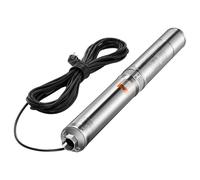 SucceBuy Pompe submersible pour puits profonds, 750 W, débit de 100 l/min, hauteur de refoulement de 246 pieds, acier inoxydable, IP68 étanche, pour l'irrigation industrielle et l'usage domestique