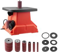 SucceBuy Ponceuse à axe oscillant, 2000 tr/min avec 6 manchons de ponçage (12,7-76,2 mm), course de 16 mm & table de travail de 390x415 mm pour le travail des meubles, l'artisanat & les projets en boi