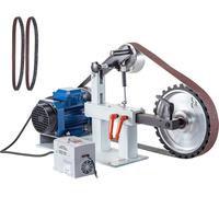 SucceBuy Ponceuse à bande 1500W Ponceuse à disque 1 phase en 3 phases pour atelier et garage Ponceuse