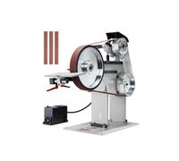 SucceBuy Affûteuse à bande, polisseuse à bande 72 x 2 pouces à vitesse variable et VFD, affûteuse de couteaux 1500 W avec 3 formes d'affûtage