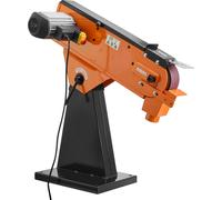SucceBuy Ponceuse à bande 7,62 x 200,7 cm, 2100 W, 900 tr/min, design robuste, avec angle réglable de 0° à 45° et raccord d'aspiration des poussières pour le travail du bois et du métal